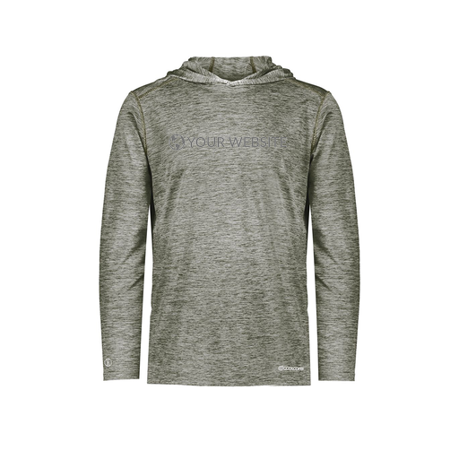 [FOLHCGGY-AS-LOGO3] Decker Men's Charge Hoodie (Adult S, Gray, Logo 3)