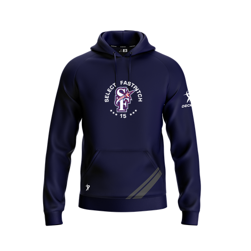 [FOLHSMNV-YXS-LOGO2] Decker Summit Hoodie (Youth XS, Navy, Logo 2)