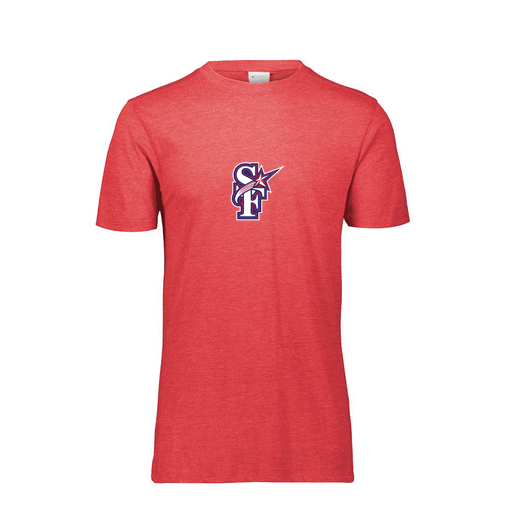 [FTSCUBRD-AS-LOGO1] Decker Men's Tri-Blend T-Shirt - Short Sleeve (Adult S, Red, Logo 1)