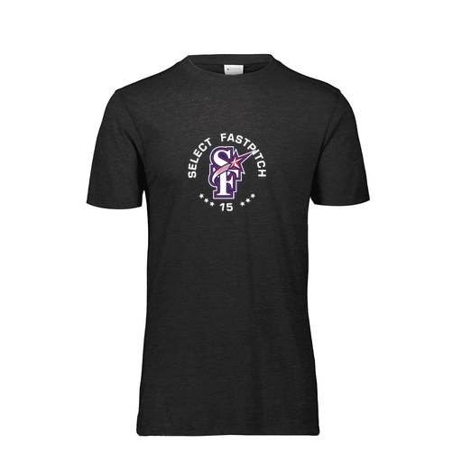 [FTSCUBBK-YS-LOGO2] Decker Youth Tri-Blend T-Shirt - Short Sleeve (Youth S, Black, Logo 2)
