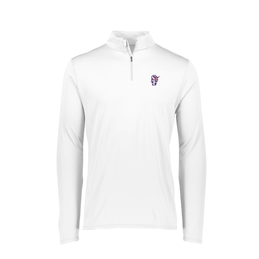 [FTLQFLWH-FAXS-LOGO1] Decker Women's Flex-Lite 1/4 Zip Shirt (Female Adult XS, White, Logo 1)