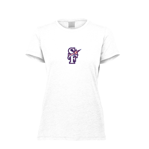[FTSCUBWH-FAXS-LOGO2] Decker Women's Tri-Blend T-Shirt - Short Sleeve (Female Adult XS, White, Logo 2)