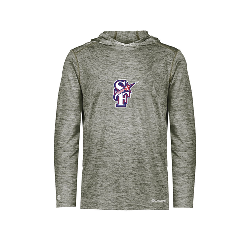 [FOLHCGGY-AS-LOGO1] Decker Men's Charge Hoodie (Adult S, Gray, Logo 1)