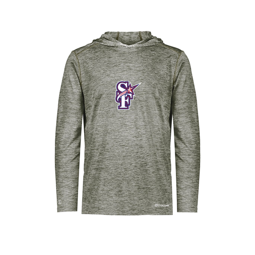 [FOLHCGGY-YS-LOGO1] Decker Youth Charge Hoodie (Youth S, Gray, Logo 1)